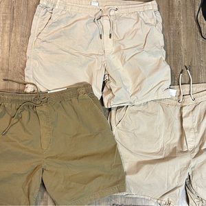 Three pairs of trekker, American Eagle shorts. Size XL